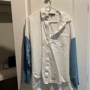 White button down